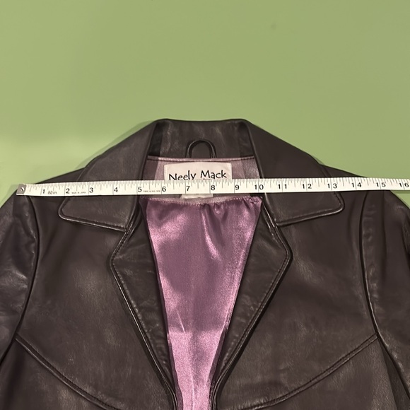 Vintage 90’s Neely Mack Leather Jacket size Small - Picture 9 of 9